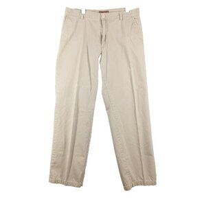 GREAT NORTHWEST  Khaki Pants 4-Pocket Solid Tan W:33 L: 32